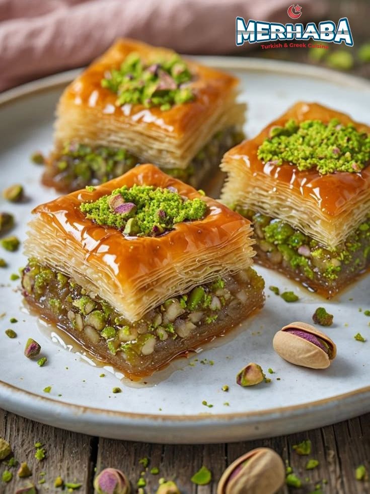 Sweet Desserts Served at Merhaba Takeaway in Bellshill